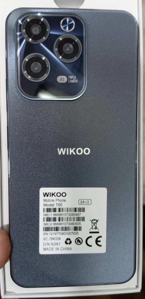 SMART PHONE WIKOO T60 6.6" HD 64GB ROM SMART PHONE WIKOO T60 6.6" HD 64GB ROM