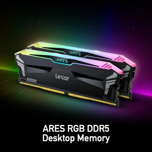 MEMOIRE RAM LEXAR ARES DDR5 16G PC6800 DESKTOP LD5U16G68C34LA-RGD
