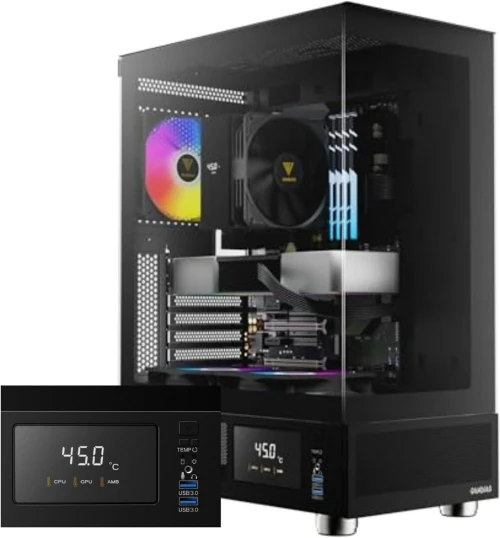 BOITIER ATX GAMDIAS ATLAS E1 BLACK 3 FANS ARGB