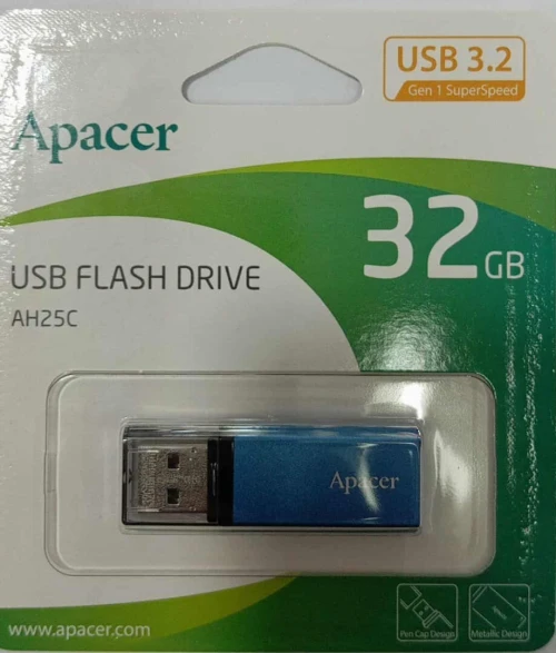 10X USB FLASH DRIVE APACER 32GB USB 3.2 AH25C AP32GAH25CU-1
