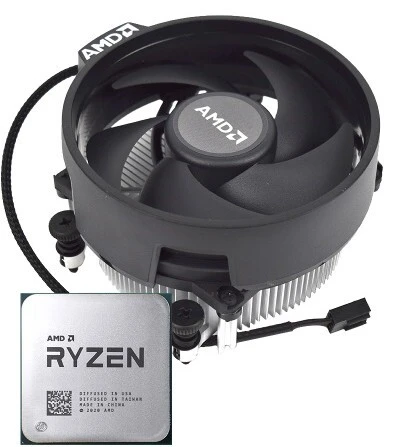 AMD RYZEN 5 5600X 6 CORE, 12 THREAD 3.7GHZ APK AVEC VENTILATEUR