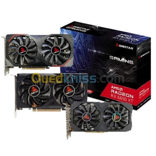 CARTE GRAPHIQUE BIOSTAR AMD RADEON RX6650 XT 8G GDDR6 PCIe 4.0