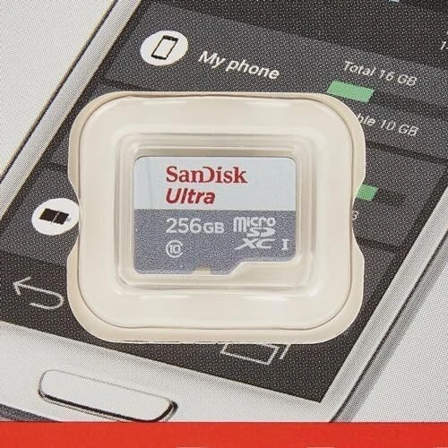CARTE MEMOIRE SANDISK ULTRA 256GB MICRO SDXC UHS-I SPEED UP TO 100MB/S WITHOUT ADAPTER
