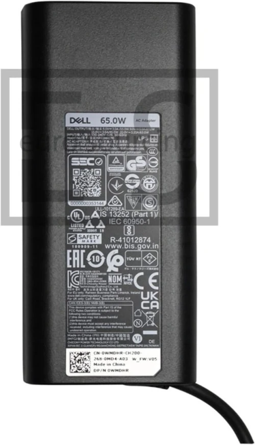CHARGEUR DELL ORIGINAL 65W 20V 3.25A TYPE C CN-0VT148-LOC00