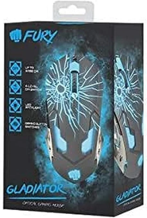 SOURIS FURY GLADIATOR 3200 DPI OPTICAL GAMING MOUSE