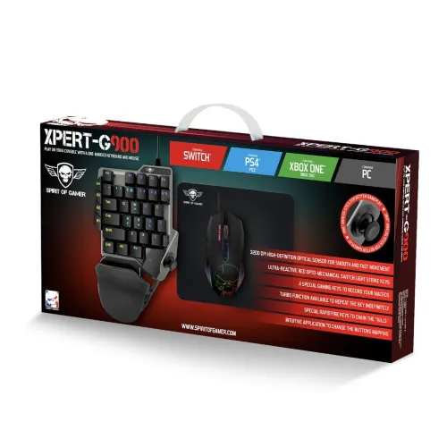 COMBO CLAVIER & SOURIS SPIRIT OF GAMER XPERT-G900 COMPATIBLE SWITCH PS4 XBOX ONE