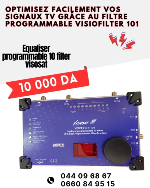Le Visiofilter 101 est un égaliseur programmable VISIOSAT