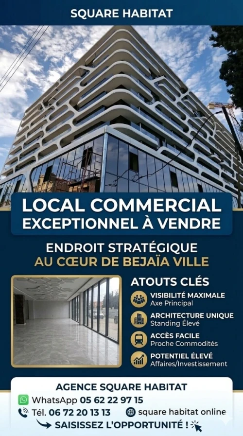 Vente Local Béjaïa Bejaia