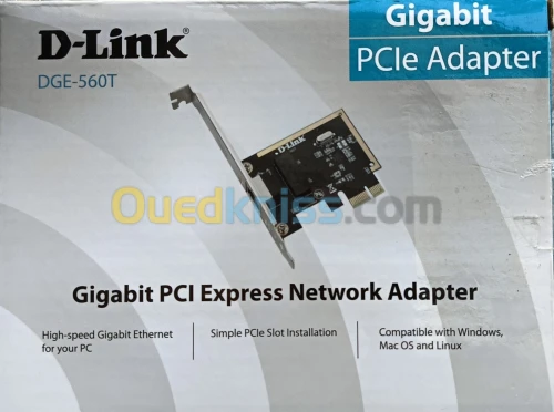 Carte Réseau 10/100/1000Mbps PCI Express (Gigabit PCI Express Network Adapter  DGE-560T)