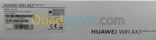 Router HUAWEI WS7100 WiFi 6 AX3 Dual-Core 3000 Mbps 5 GHz Gigaby