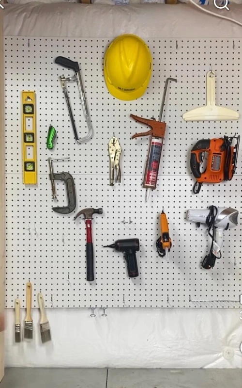 Pegboard organisation