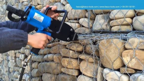 Agrafeuse Pneumatique edma  a Gabion pour Génie Civil / Aménagement Paysager Sertissage / Industriel