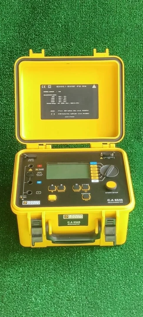 megohmmetre - 5 KV Testeur Contrôleur de résistance d'isolement chauvin Arnoux c.a 6545