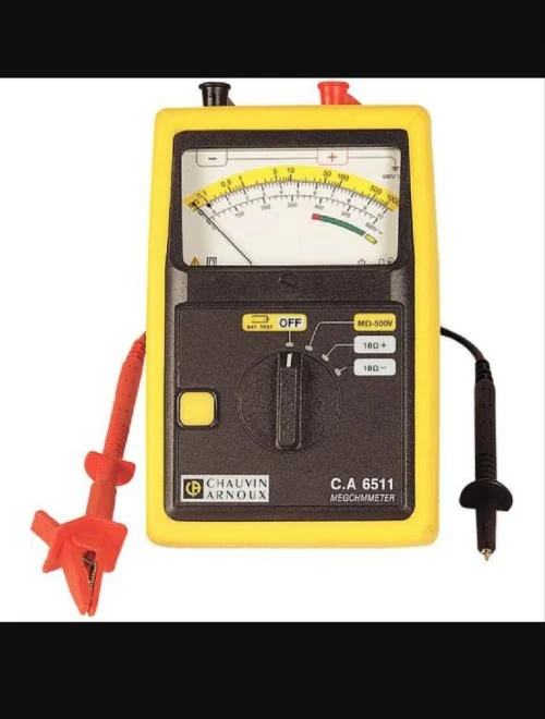 MEGOHMMETER Testeur Controleur  d isolement Chauvin Arnoux  Ca 6511