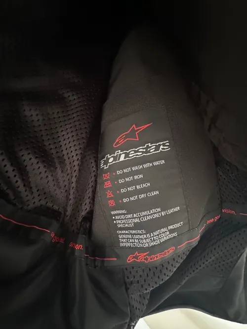 veste en cuir  motard ALPINESTARS neuve