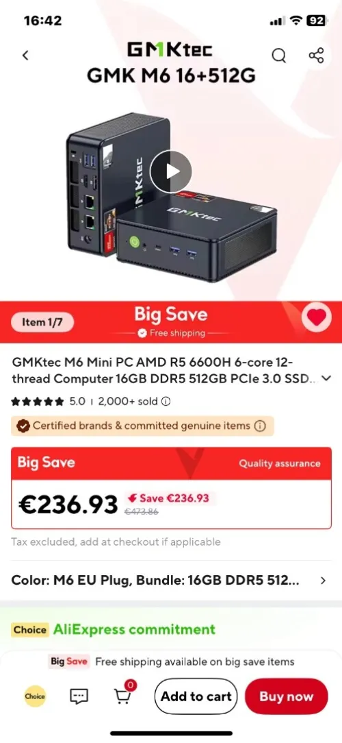 MINI PC GMKTEC M6 GMKTEC M6