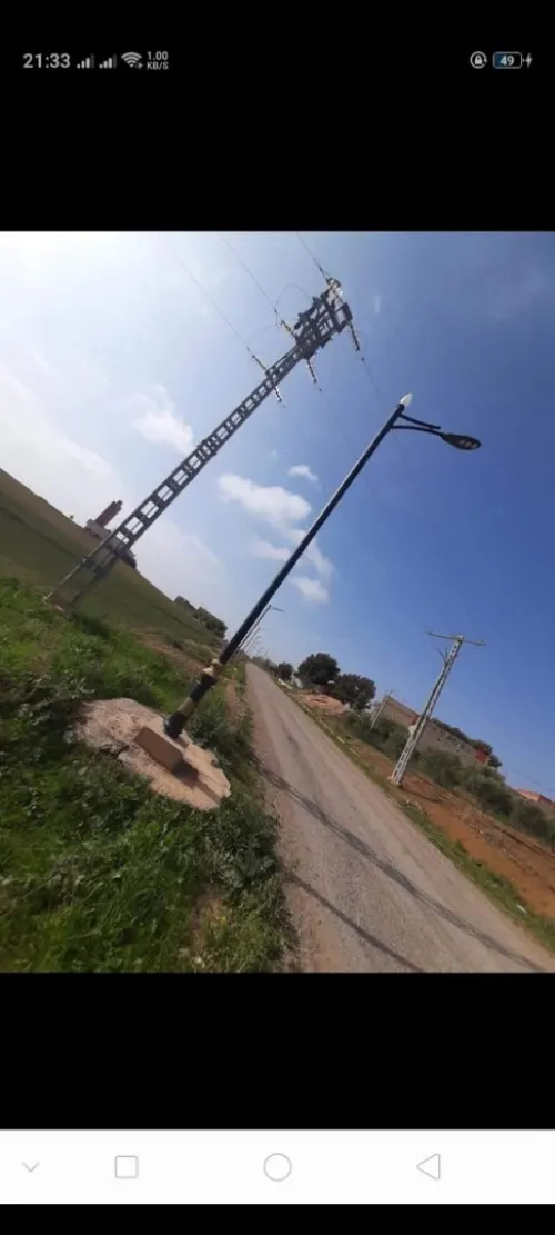 Candélabres d'éclairage public 