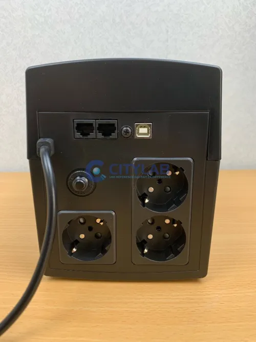 Onduleur ADR 1200VA 03 Prises + 02 ports RJ45 + 01 usb type B (imprimante) ADR500