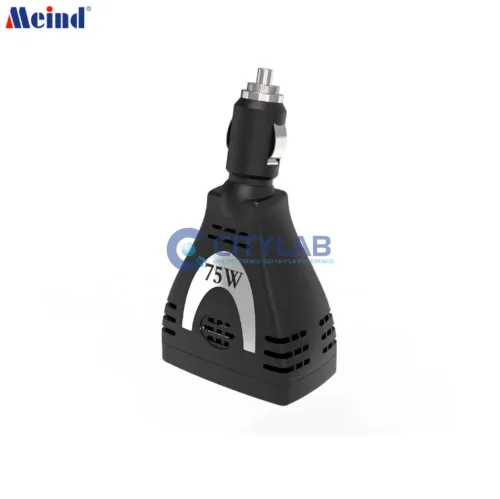 Transformateur de courant / CAR Inverter / Power inverter DC 12V - AC 220V Puissance: 75W