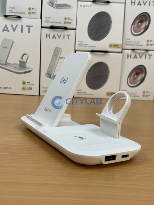 Chargeur HAVIT W3020 WIRELESS 3in1 15W ( compatible with 10w . 7.5w and 5w) 