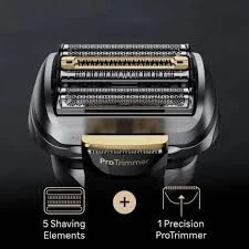 Braun Série 9 PRO+ 9577cc Rasoir électrique pour homme, 5 éléments Pro et rasoir de précision pour cheveux longs, Centre SmartCare 6in1, PowerCase recharge mobile, Wet & Dry