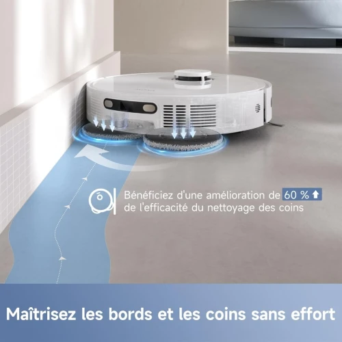 Robot Aspirateur mova E30 Ultra Vidage Automatique, PUISSANCE 7000 Pa, 4H autonomie
