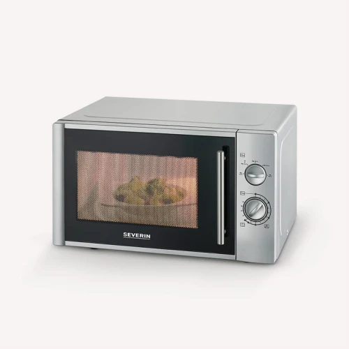 SEVERIN Four micro-ondes 28 L - 900 W  5 niveaux de puissance, Argent, MW7772