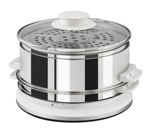 Cuiseur vapeur SEB , 2 BOLS INOX, CUISSON VAPEUR, MINUTEUR VC145100 SEB قدر بخار ، TIMER VC145100