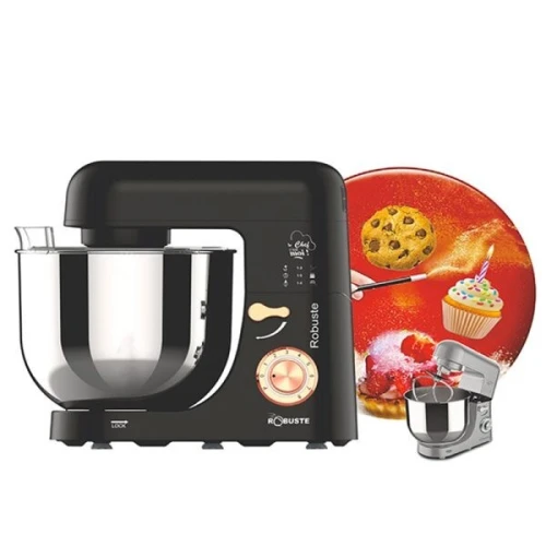 robust Pétrin 8 vitesses 8 Litres 3 KG 1800W - Pro max  GRIS / NOIR