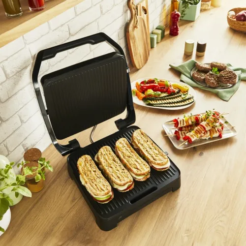 Tefal Grille-viande / panineuse GC271D10 Noir Argent - 2000w - 6 personnes