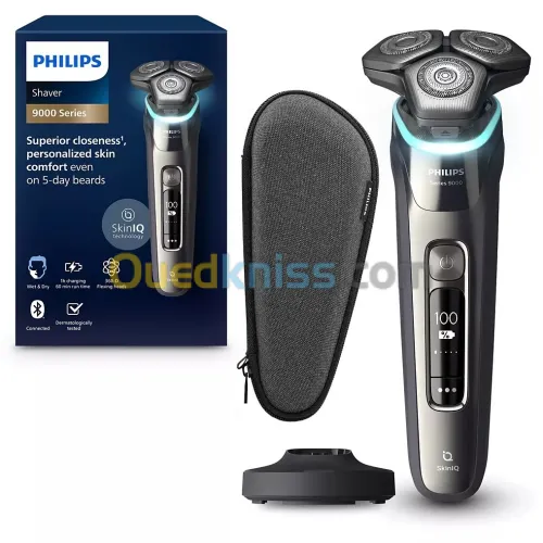 Rasoir électrique Philips S9974/35 Series 9000 Wet & Dry Autonomie 60 minutes