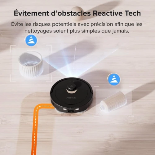 ROBOROCK Qrevo Robot Aspirateur Laveur avec Station-5500 Pa-Autonomie180min-Fonctions automatiques