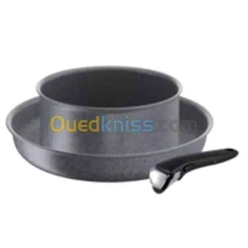 Batterie de cuisine 3 PCS avec poignées amovibles Inginio Mineralia Force TEFAL