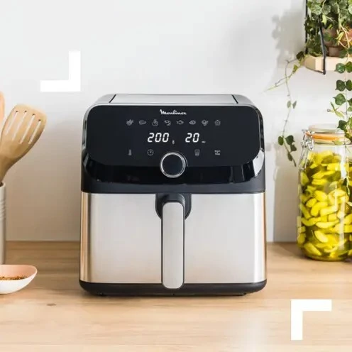 Moulinex Friteuse sans huile air fryer Easy Fry Mega 7,5L EZ855D20-2000W