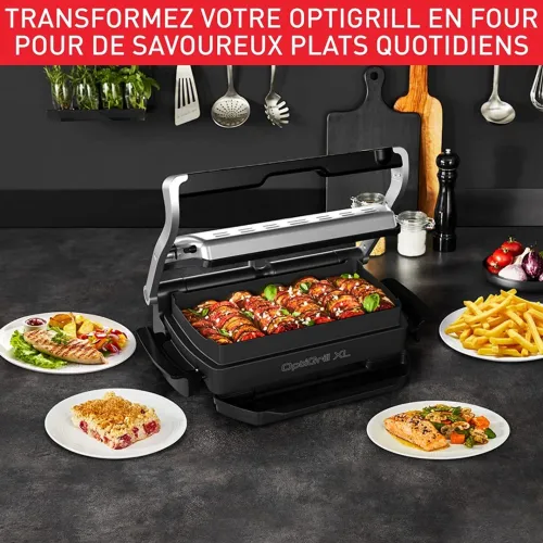 Grill viande Patineuse Tefal Optigrill+ XL ,Cuisson automatique, 9 programmes GC724D12