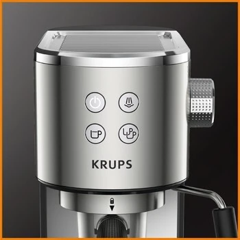Krups Machine a cafe VIRTUOSO AUTOMATIQUE INOX - 15 BARS - 1L - BUSE VAPEUR
