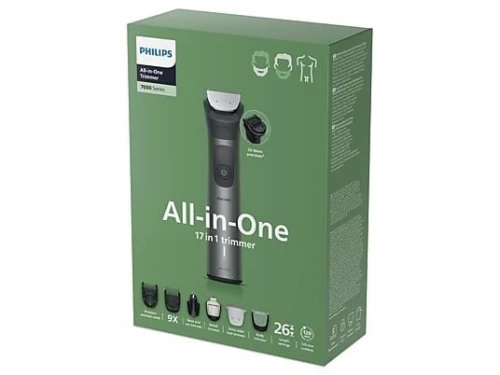 Tondeuse homme Philips MG7951/15 17IN1 -120min autonomie - 100% étanche - Technologie BeardSense 26 hauteurs de coupes de 0,5 à 20 mm