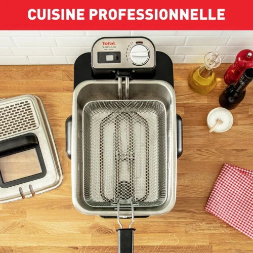 Tefal Oleo Clean Friteuse semi-professionnelle 3,5 L, 2300 W, Filtration automatique FR804015