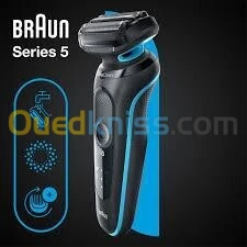 Rasoir électrique braun Wet & Dry Série 5 -Autonomie 50 min - 3 lames- 51-M1000s