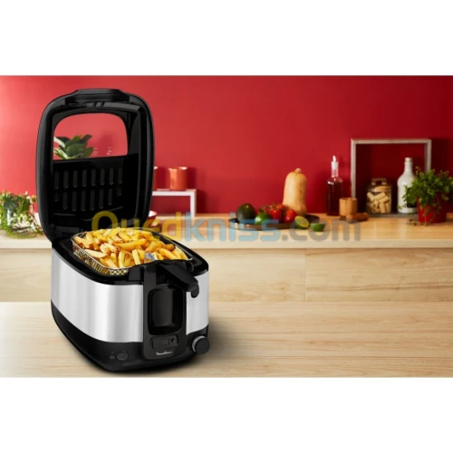Moulinex Friteuse classique Super Uno 2,2 L-1.5 kg de frites-1800 W- 150 à 190C-AM316D10