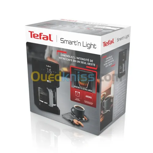 Machine a café filtre tefal SMART N'LIGHT 10/15 TASSES CM600810 - 1,25L - 1000w