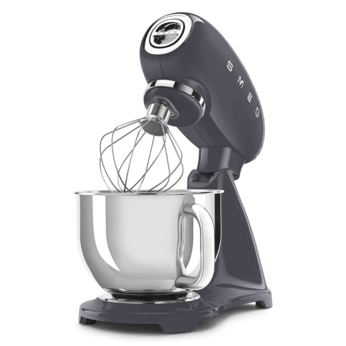 Smeg Robot pâtissier vintage smeg, Gris Ardoise SMF03GREU Bol en inox 800 W 4,8 litres 10 Vitesses