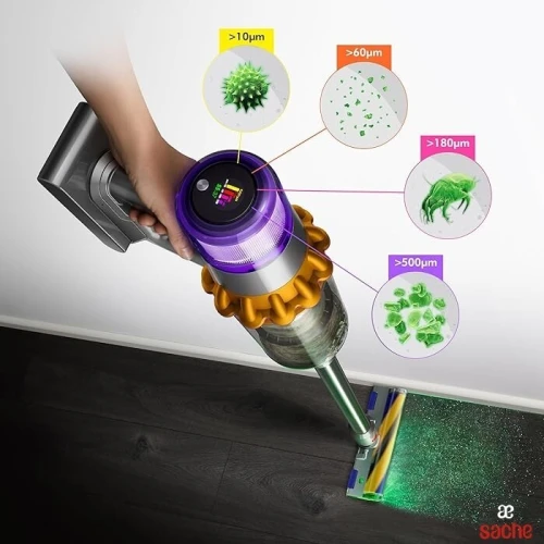 Dyson balai Aspirateur v15 detect absolute - 7 accessoires - 60 min autonomie - 240 AW