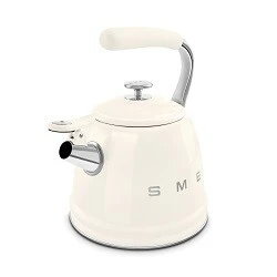 Smeg Bouilloire sifflante beige style années 50 - 2,3 L - WKF01CR