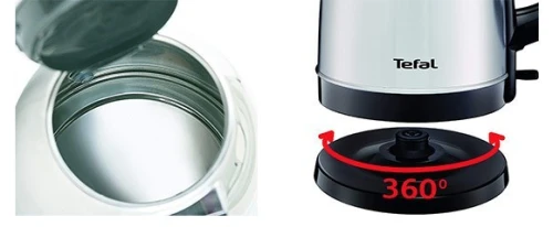 TEFAL KI150D27 Bouilloire sans fil 1,7L Résistance cachée Filtre anticalcaire base pivotante 369