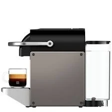 Machine a café capsules NESPRESSO pixie titane - c62- 19 bars - 2 recettes - 0,70 L
