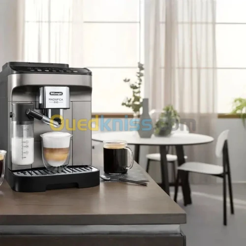 Machine a cafe broyeur capuccino DELONGHI magnifica evo FEB2981TB TITANE- 15 BARS - 7 BOISSONS
