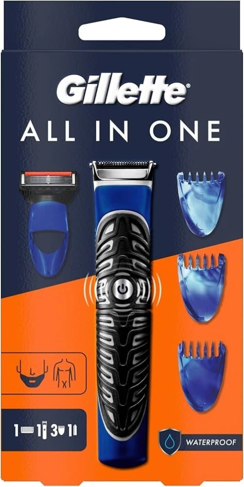 Coffret GILLETTE all in one Rasoir Tondeuse et Accessoires Multi-usages etanche