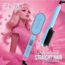 Brosse lissante chauffante ENZO ADVANCED STRAIGHT HAIR COMB Barbie Edition EN4102B