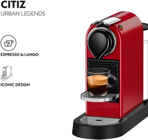 Machine a café Nespresso NESPRESSO CITIZ ROUGE YY4117FD-19 bars